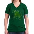 thumbnail image 1 of CafePress - St Paddys Day Fancy Sh Women's V Neck Dark T Shirt - Women's V-Neck Dark T-Shirt, 1 of 1