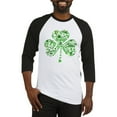thumbnail image 1 of CafePress - St Paddys Day Shamrock Baseball Jersey - Cotton Baseball Jersey, 3/4 Raglan Sleeve Shirt, 1 of 4