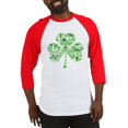 thumbnail image 1 of CafePress - St Paddys Day Shamrock Baseball Jersey - Cotton Baseball Jersey, 3/4 Raglan Sleeve Shirt, 1 of 4