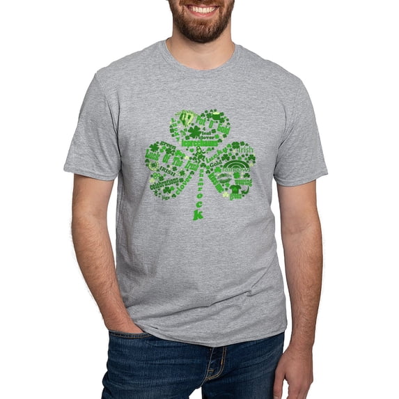 CafePress - St Paddys Day Shamrock Fitted T Shirt - Fitted T-Shirt, Vintage Fit Soft Cotton Tee