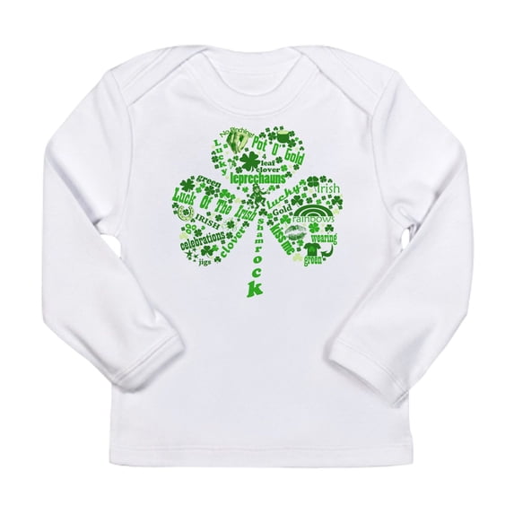 CafePress - St Paddys Day Shamrock Long Sleeve Infant T Shirt - Long Sleeve Infant T-Shirt