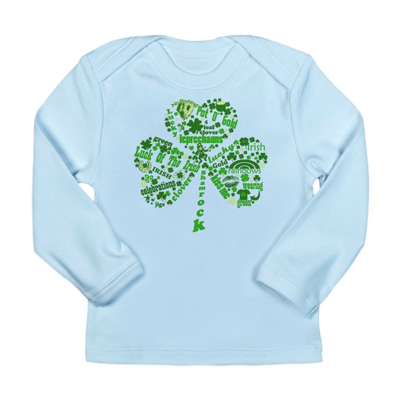 CafePress - St Paddys Day Shamrock Long Sleeve Infant T Shirt - Long Sleeve Infant T-Shirt
