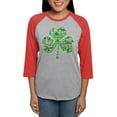 thumbnail image 1 of CafePress - St Paddys Day Shamrock Long Sleeve T Shirt - Womens Baseball Tee, 1 of 4