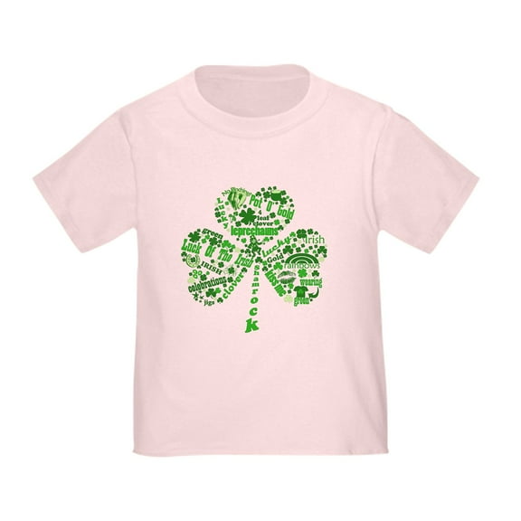 CafePress - St Paddys Day Shamrock Toddler T Shirt - Cute Toddler T-Shirt, 100% Cotton