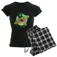 thumbnail image 1 of CafePress - St. Patrick Yellow Lab Women's Dark Pajamas - Women's Short Sleeve Print T-Shirt and Pants Dark Cotton Pajama Set, 1 of 7