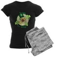 thumbnail image 1 of CafePress - St. Patrick Yellow Lab Women's Dark Pajamas - Women's Short Sleeve Print T-Shirt and Pants Dark Cotton Pajama Set, 1 of 7