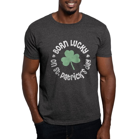 CafePress - St. Patrick's Day Birthday Dark T Shirt - Men's Classic Graphic Cotton T-Shirt