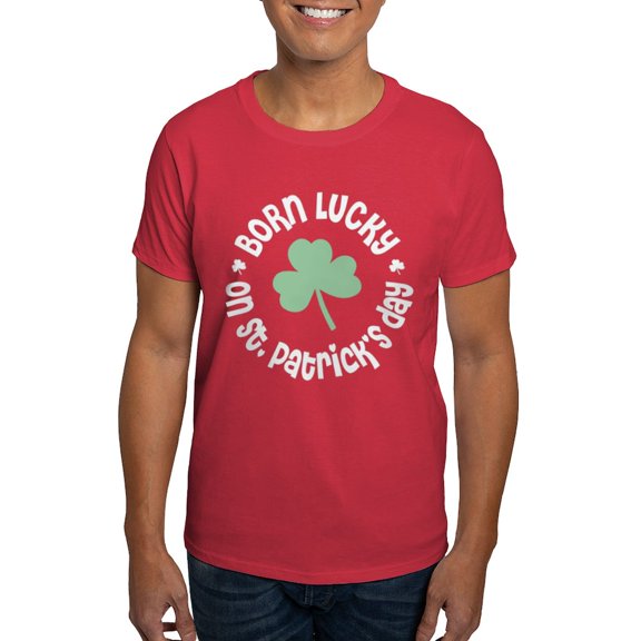 CafePress - St. Patrick's Day Birthday Dark T Shirt - Men's Classic Graphic Cotton T-Shirt