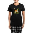thumbnail image 1 of CafePress - St. Patrick's Day Cat Women's Dark Pajamas - Women's Short Sleeve Print T-Shirt and Pants Dark Cotton Pajama Set, 1 of 7