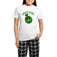 thumbnail image 1 of CafePress - St. Patrick's Day Happy Face Women's Light Pajamas - Women's Short Sleeve Print T-Shirt and Pants Light Cotton Pajama Set, 1 of 7