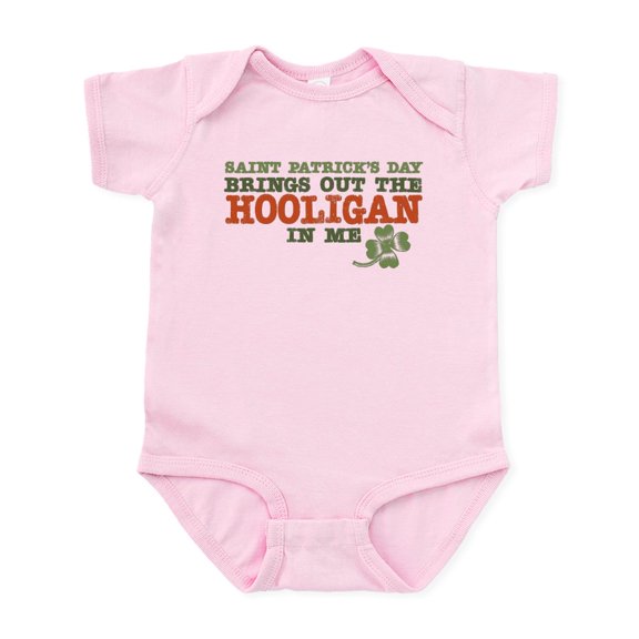 CafePress - St Patrick's Day Hooligan Infant Bodysuit - Baby Light Bodysuit, Size Newborn - 24 Months