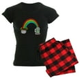 thumbnail image 1 of CafePress - St Patrick's Day Rainbow Of Women's Dark Pajamas - Women's Short Sleeve Print T-Shirt and Pants Dark Cotton Pajama Set, 1 of 7