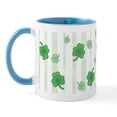 thumbnail image 1 of CafePress - St Patrick's Shamrock Pattern Ceramic Coffee Mug - 11 oz Ceramic Mug - Novelty Coffee Tea Cup, 1 of 6