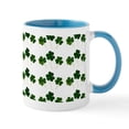 thumbnail image 1 of CafePress - St Patricks Day Shamrocks Mugs - 11 oz Ceramic Mug - Novelty Coffee Tea Cup, 1 of 6