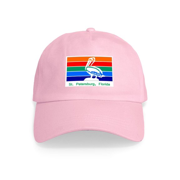 CafePress - St. Petersburg FL Flag Cap - Adjustable 100% Brushed Unisex Casual Cotton Baseball Cap, Beige, 1