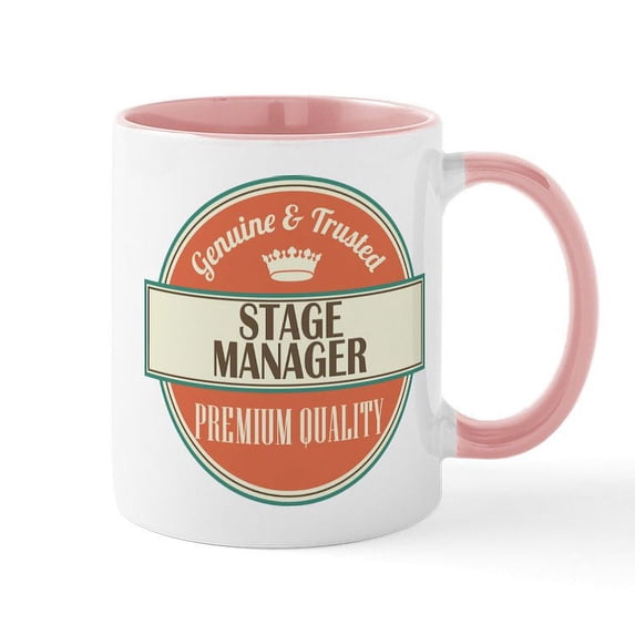 CafePress - Stage Manager Vintage Logo Mug - 11 oz Ceramic Mug - Novelty Coffee Tea Cup
