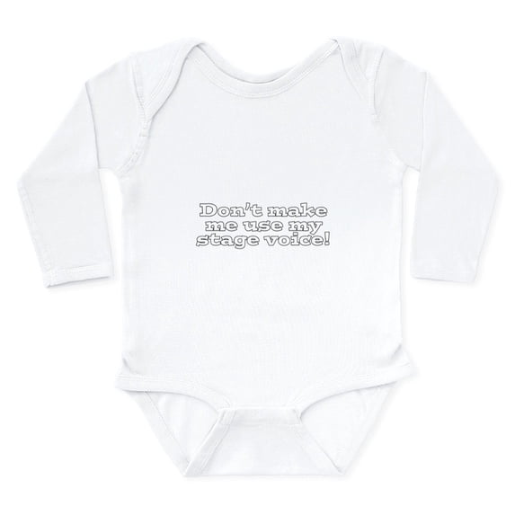 CafePress - Stage Voice Body Suit - Long Sleeve Cotton Baby Bodysuit