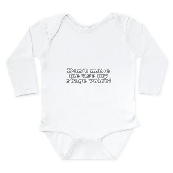 CafePress - Stage Voice Body Suit - Long Sleeve Cotton Baby Bodysuit