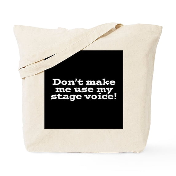 CafePress - Stage Voice Tote Bag - Unisex Canvas Tote Bag, Beige, 1-Piece