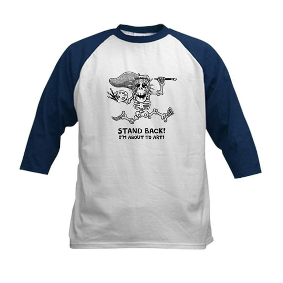 CafePress - Stand Back! Baseball Jersey - Kids Cotton Baseball Jersey, 3/4 Sleeve Shirt
