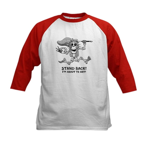 CafePress - Stand Back! Baseball Jersey - Kids Cotton Baseball Jersey, 3/4 Sleeve Shirt
