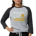 thumbnail image 1 of CafePress - Stand Back Dad Is Grilling Long Sleeve T Shirt - Womens Baseball Tee, 1 of 4