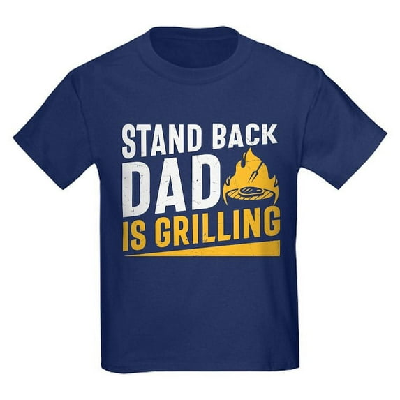 CafePress - Stand Back Dad Is Grilling T Shirt - Dark T-Shirt Kids XS-XL
