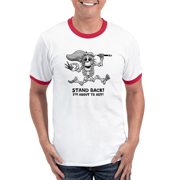 CafePress - Stand Back! Ringer T - 100% Cotton Ringed T-Shirt