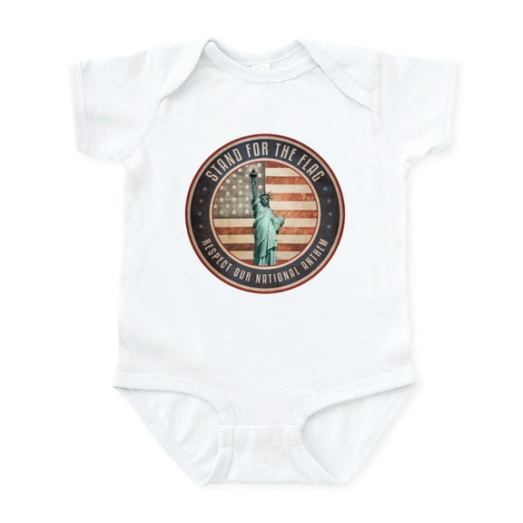 CafePress - Stand For The Flag Body Suit - Baby Light Bodysuit, Size Newborn - 24 Months