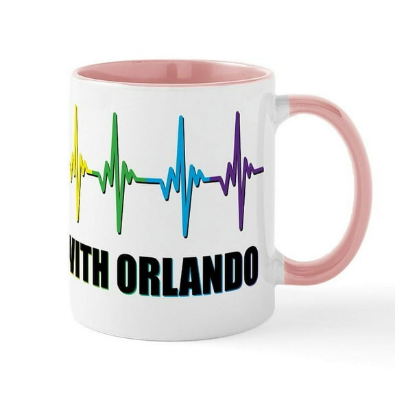 CafePress - Stand With Orlando Mug - 11 oz Ceramic Mug - Novelty Coffee Tea Cup