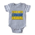 thumbnail image 1 of CafePress - Stand With Ukraine - Cute Infant Baby Football Bodysuit, 1 of 3