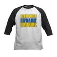 thumbnail image 1 of CafePress - Stand With Ukraine Kids Baseball T Shirt - Kids Cotton Baseball Jersey, 3/4 Sleeve Shirt, 1 of 4