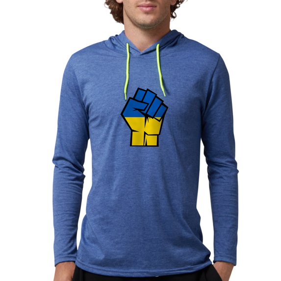 CafePress - Stand With Ukraine Long Sleeve T Shirt - Mens Hooded Shirt
