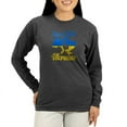 thumbnail image 1 of CafePress - Stand With Ukraine Long Sleeve T Shirt - Women's Long Sleeve Graphic Tee Casual Fit, 1 of 4