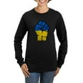 thumbnail image 1 of CafePress - Stand With Ukraine Long Sleeve T Shirt - Women's Long Sleeve Graphic Tee Casual Fit, 1 of 4