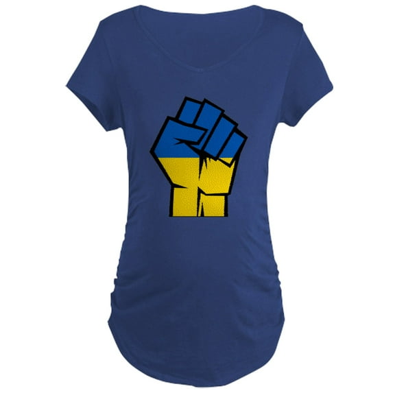 CafePress - Stand With Ukraine Maternity T Shirt - Maternity Dark T-Shirt