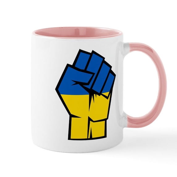 CafePress - Stand With Ukraine Mugs - 11 oz Ceramic Mug - Novelty Coffee Tea Cup