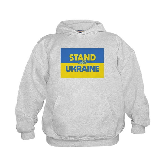 CafePress - Stand With Ukraine Sweatshirt - Kids Hooded Sweatshirt, Classic Hoodie