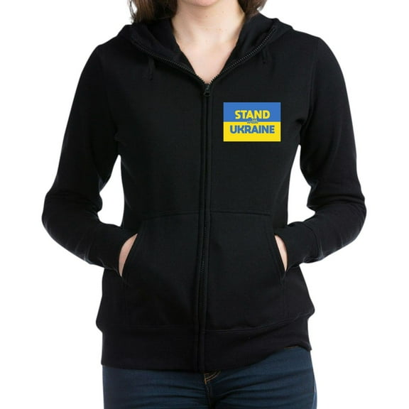 CafePress - Stand With Ukraine Sweatshirt - Women's Zip Hoodie