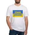 thumbnail image 1 of CafePress - Stand With Ukraine T Shirt - Fitted T-Shirt, Vintage Fit Soft Cotton Tee, 1 of 4