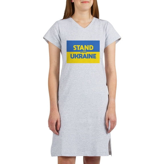 CafePress - Stand With Ukraine T Shirt - Women's Nightshirt
