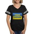 thumbnail image 1 of CafePress - Stand With Ukraine T Shirt - Womens Football Shirt, 1 of 4