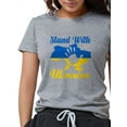 thumbnail image 1 of CafePress - Stand With Ukraine T Shirt - Womens Tri-blend T-Shirt, 1 of 1