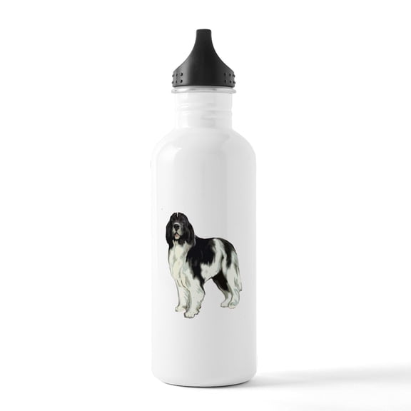 CafePress - Standing Landseer Newfoundland Stainless Water Bot - Stainless Steel Water Bottle, Sports Bottle, 1.0L