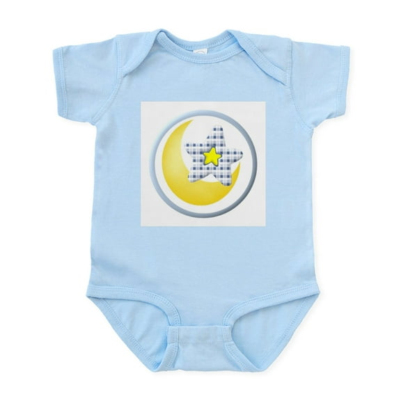 CafePress - Star And Moon Infant Creeper - Baby Light Bodysuit, Size Newborn - 24 Months