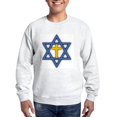 thumbnail image 1 of CafePress - Star Of David With Cross Sweatshirt - Crew Neck Sweatshirt, 1 of 5