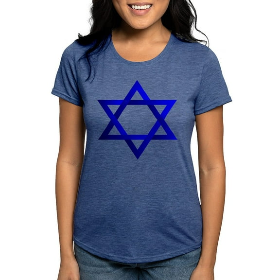 CafePress - Star Of David Women's Dark T Shirt - Womens Tri-blend T-Shirt