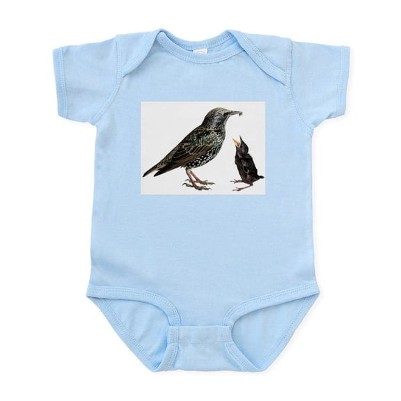 CafePress - Starling Mom & Baby Infant Bodysuit - Baby Light Bodysuit, Size Newborn - 24 Months