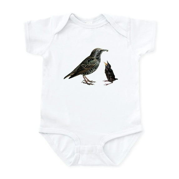 CafePress - Starling Mom & Baby Infant Bodysuit - Baby Light Bodysuit, Size Newborn - 24 Months