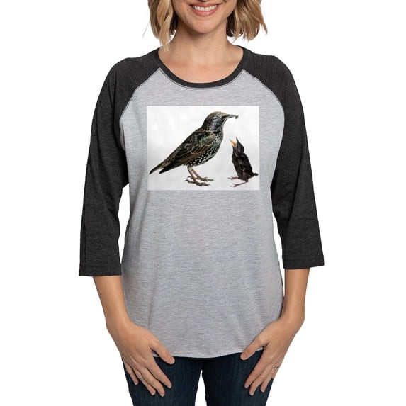 CafePress - Starling Mom Baby Women's Baseball T Shirt - Womens Baseball Tee